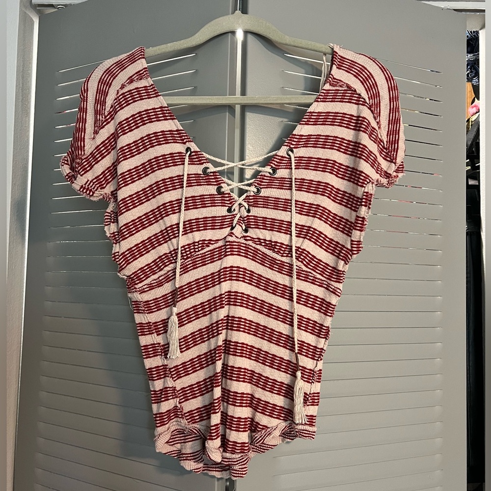 Free People // We the Free lace up top